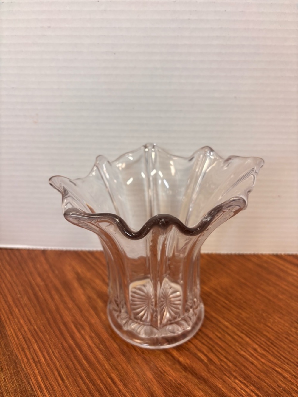 Vintage Clear Swung Vase